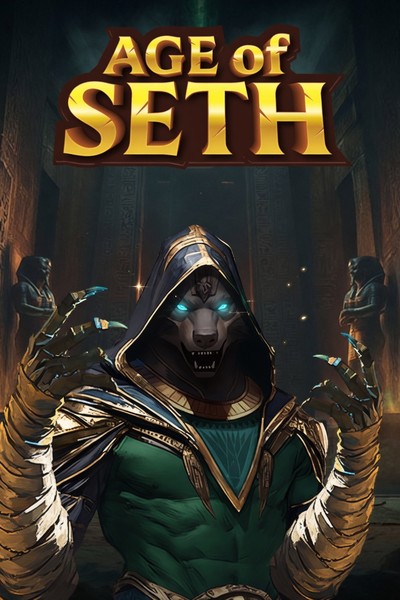 Cover of Age Of Seth with desert sands and an Egyptian god