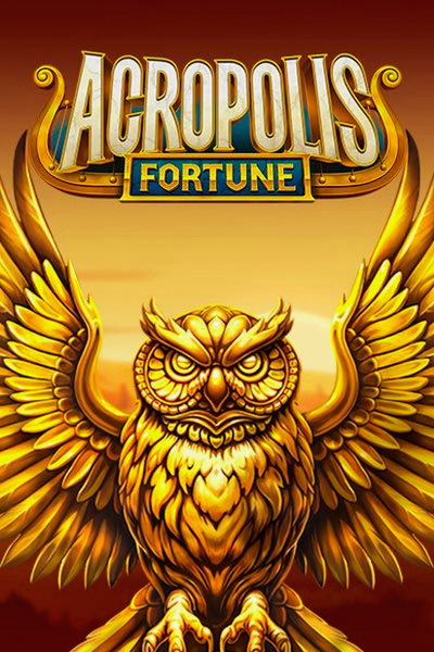 Cover of the slot Acropolis Fortune in the Casinova Casino lobby